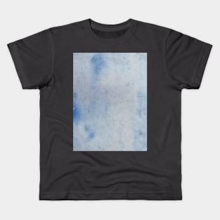 Blue watercolor gradient design Kids T-Shirt